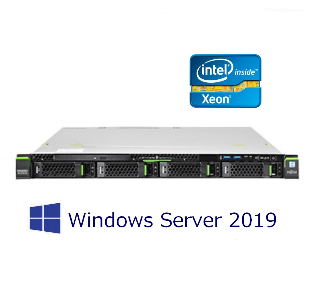 新品 Fujitsu PRIMERGY(プライマジー) RX1330 M4 E-2236 WS2019インストール 4TB×2 32GB ユーザー5CAL付属